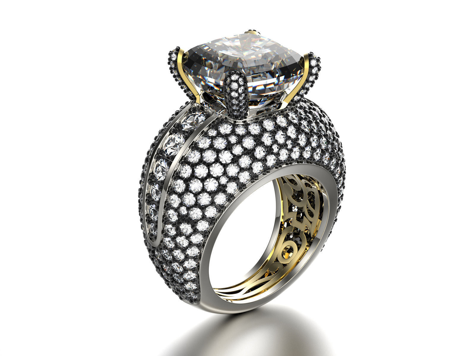 Fashion Ring 3D print model_2