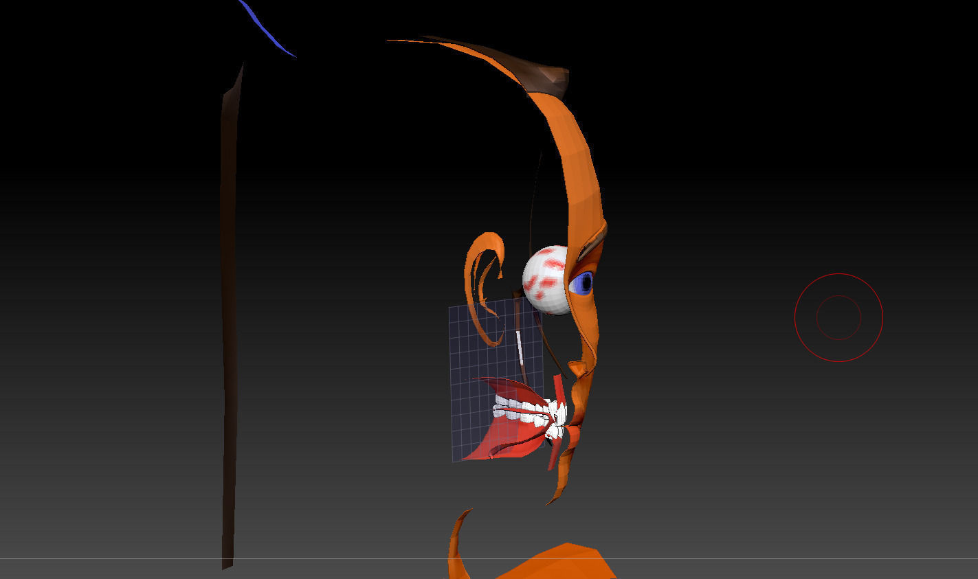 WomenForGame naked man in air Low-poly 3D model_9