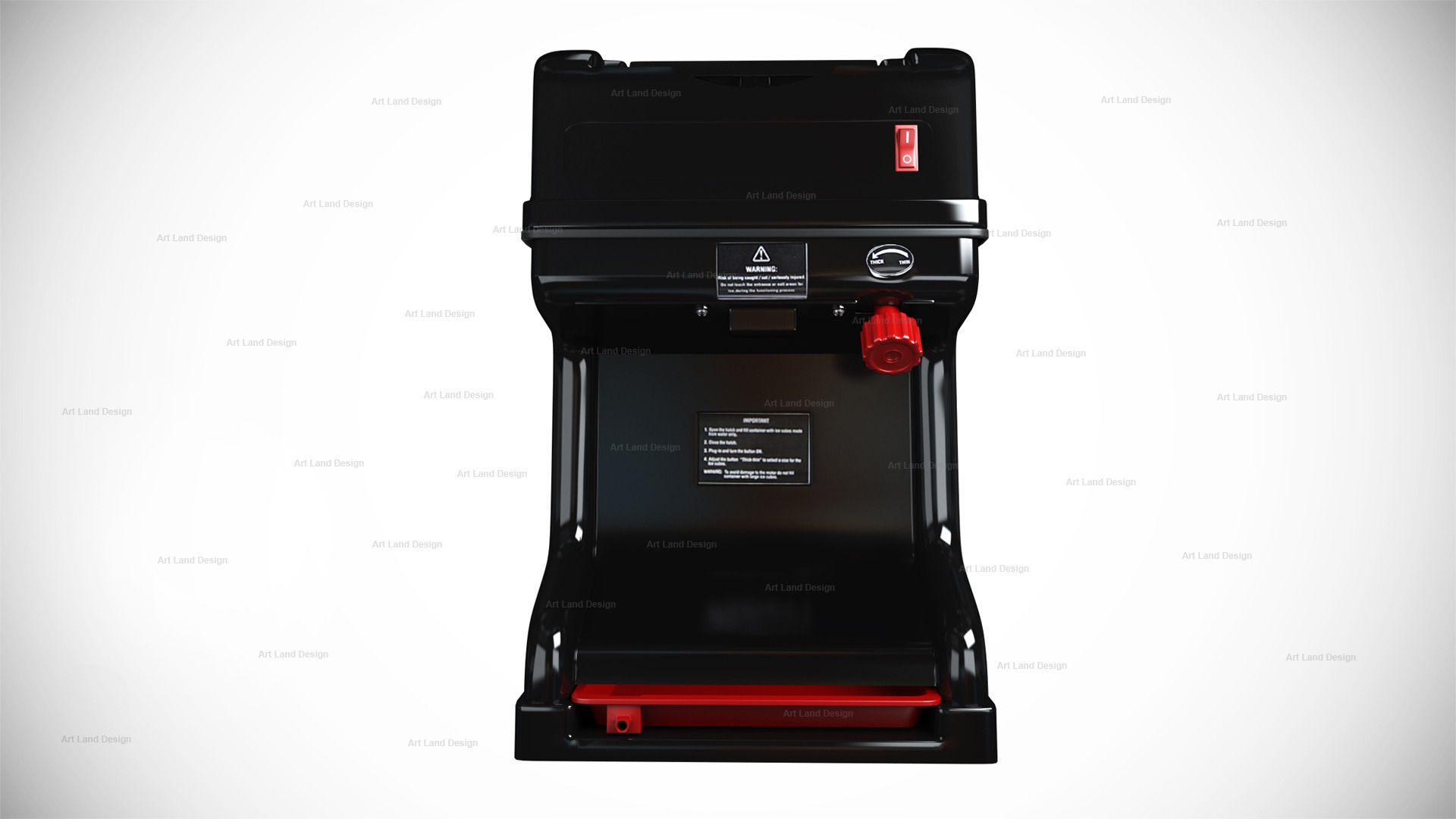 Ice shaver 3D model_2