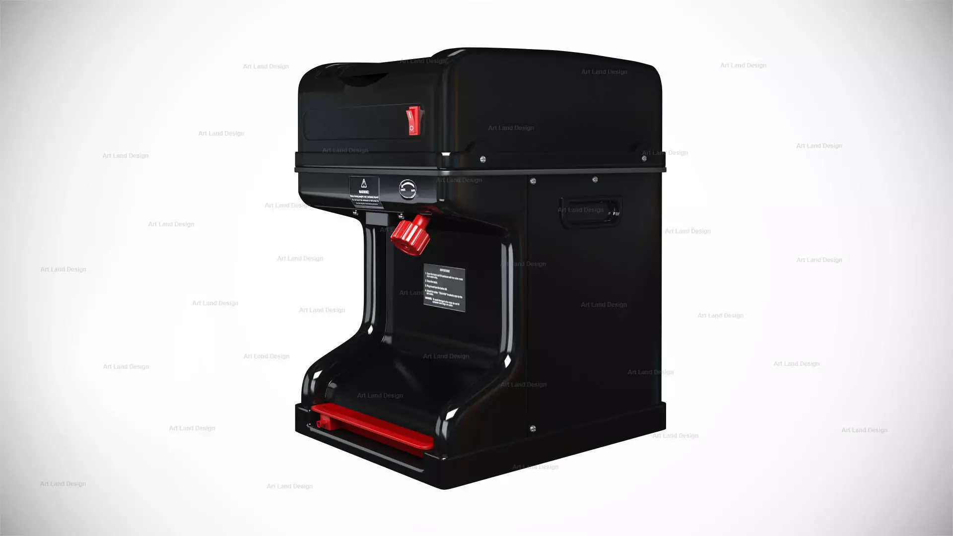 Ice shaver 3D model_0