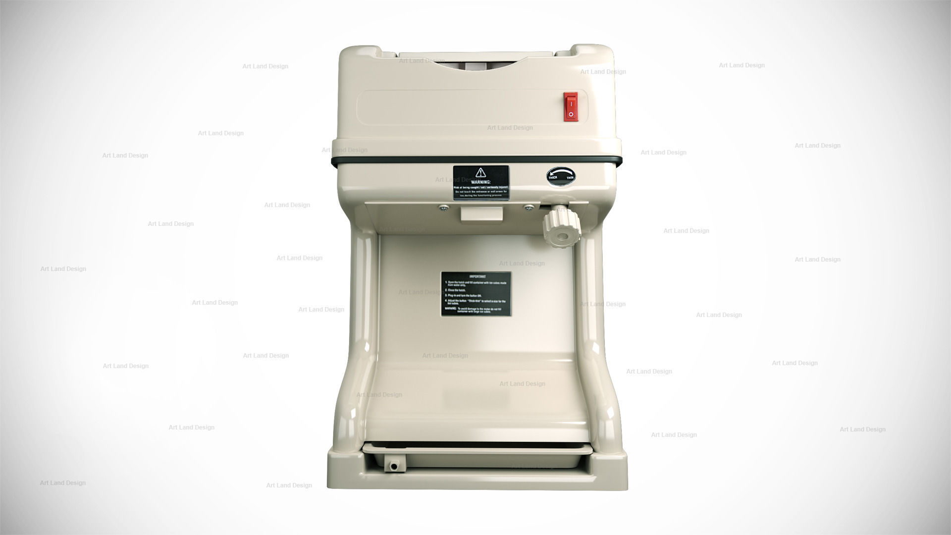 Ice shaver 3D model_1