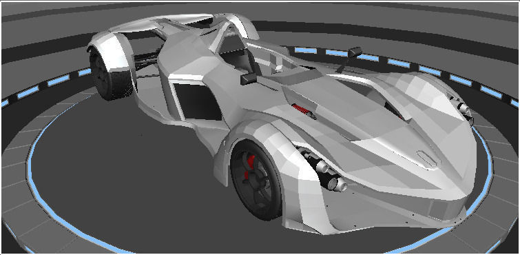 BAC Mono Formula Racing Sport Car 3D Model Low-poly 3D model_13