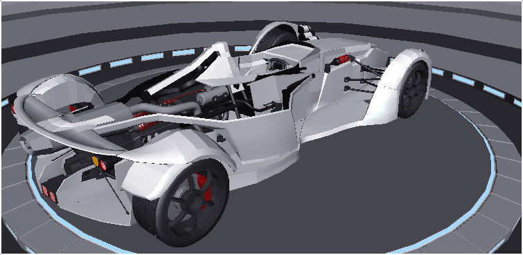 BAC Mono Formula Racing Sport Car 3D Model Low-poly 3D model_10