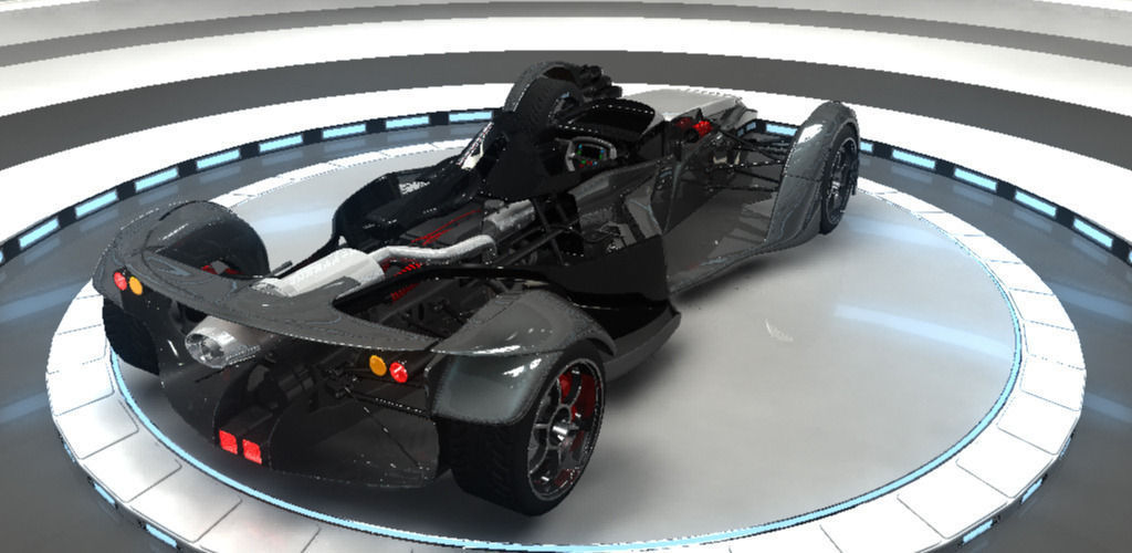 BAC Mono Formula Racing Sport Car 3D Model Low-poly 3D model_5