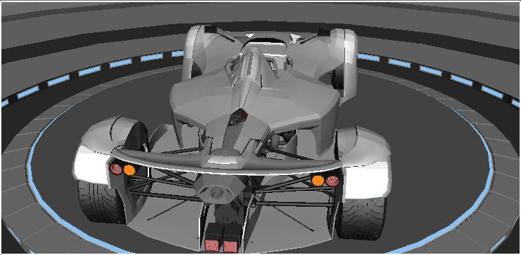 BAC Mono Formula Racing Sport Car 3D Model Low-poly 3D model_14