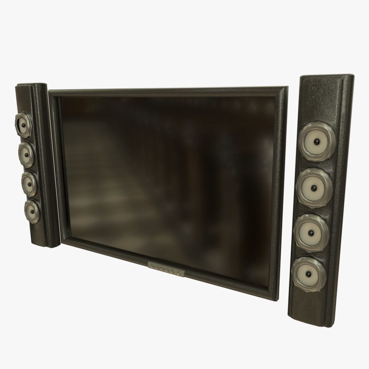 Entertainment System Generic 3D model_7