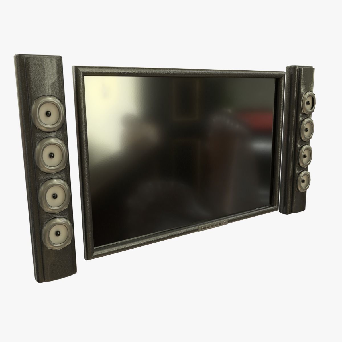 Entertainment System Generic 3D model_6