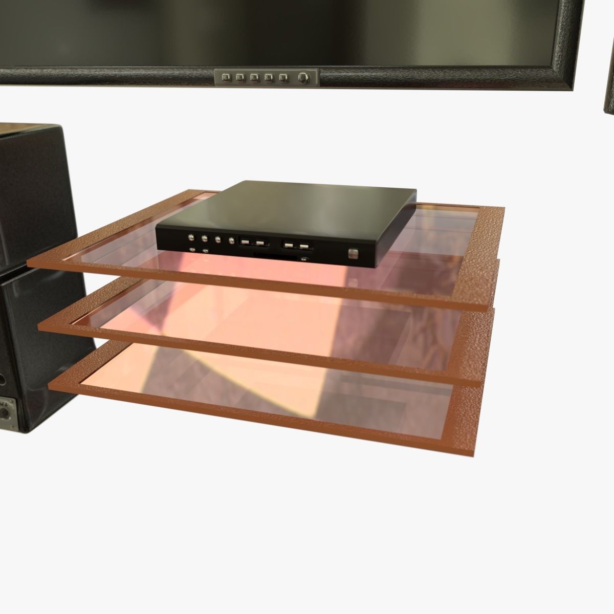 Entertainment System Generic 3D model_2