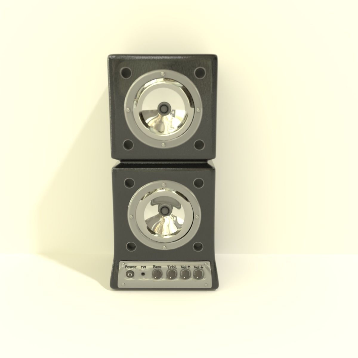 Entertainment System Generic 3D model_17