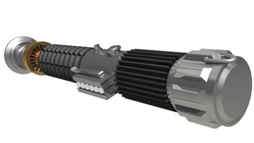 Obi Wan Kenobi Lightsaber - Episode III 3D model_1