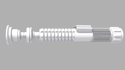 Obi Wan Kenobi Lightsaber - Episode III 3D model_2