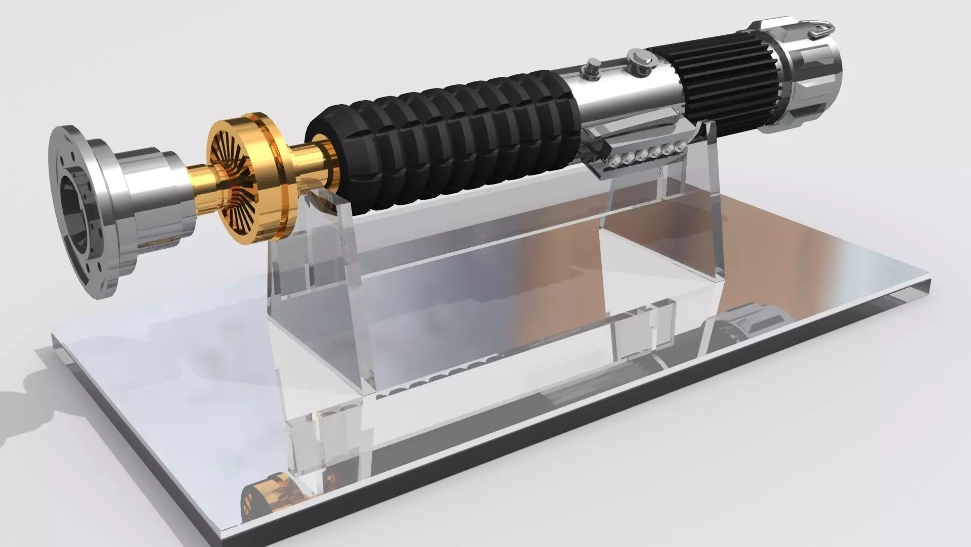 Obi Wan Kenobi Lightsaber - Episode III 3D model_0