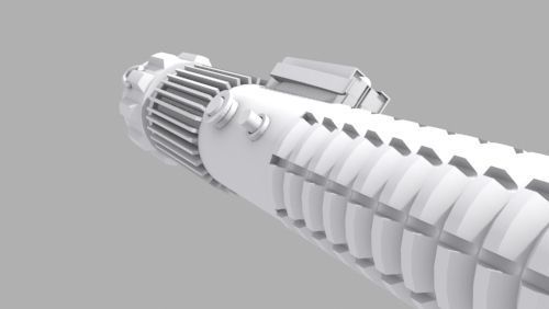 Obi Wan Kenobi Lightsaber - Episode III 3D model_4