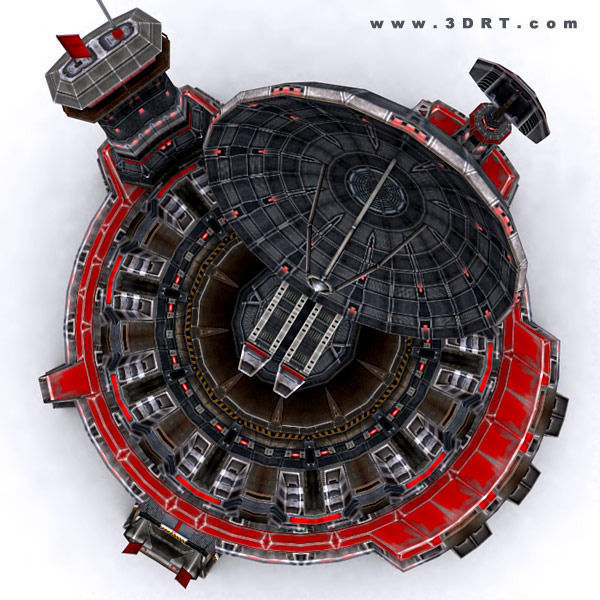 3DRT - Communication Center  Low-poly 3D model_2