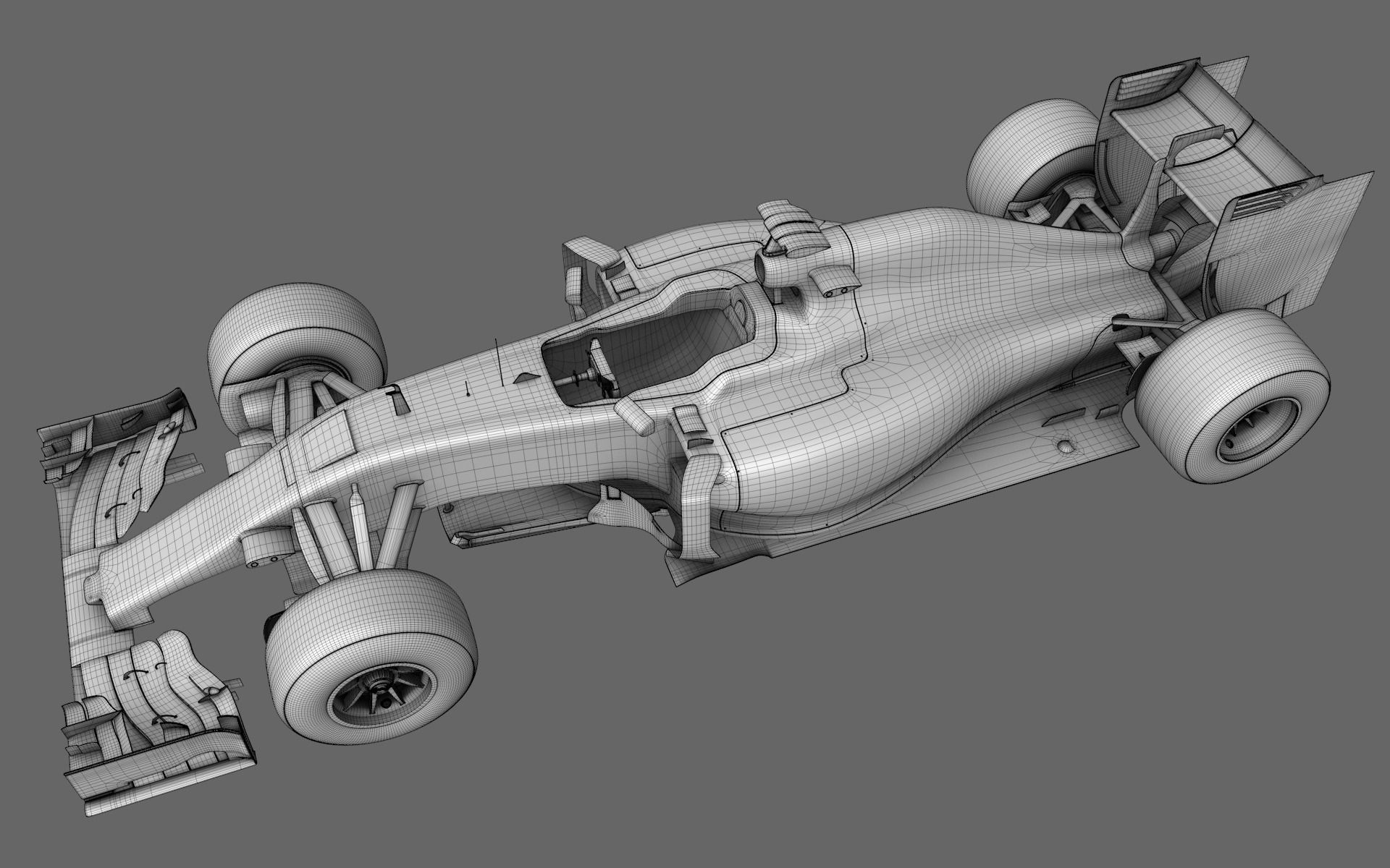 F1 RB11 Season 2015 Formula 3D model_8
