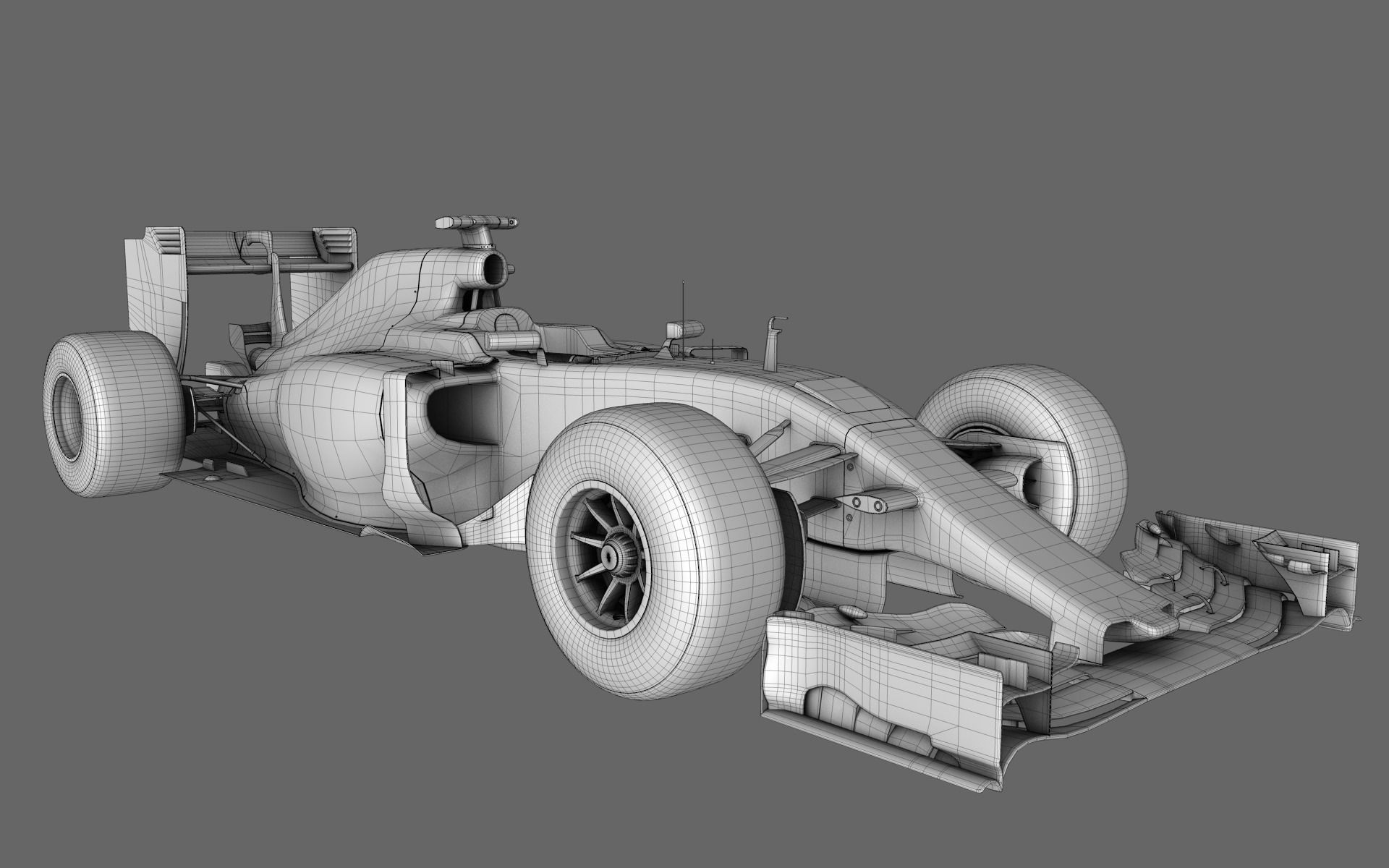 F1 RB11 Season 2015 Formula 3D model_10