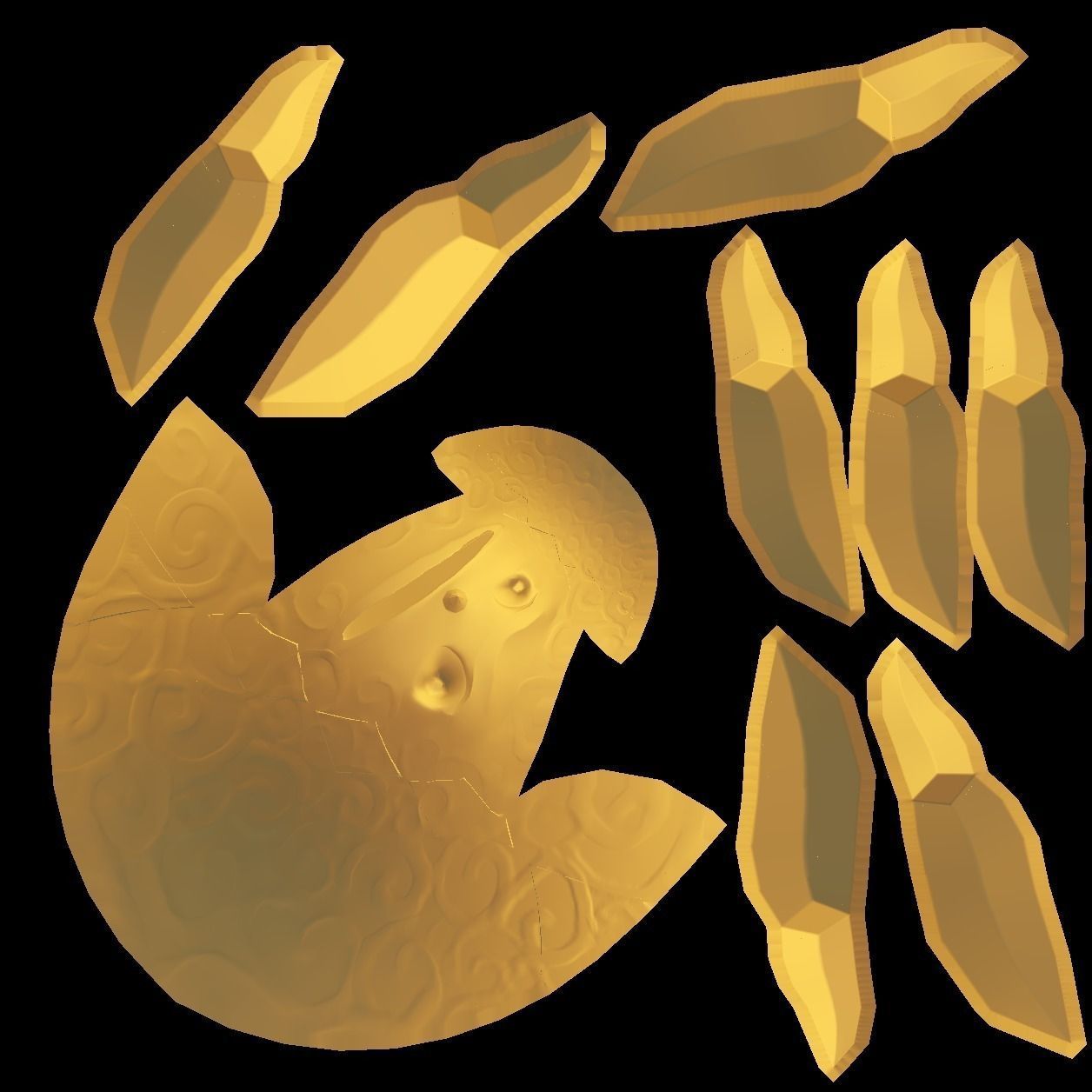 Sun and Moon Game Ready Models Low-poly 3D model_2