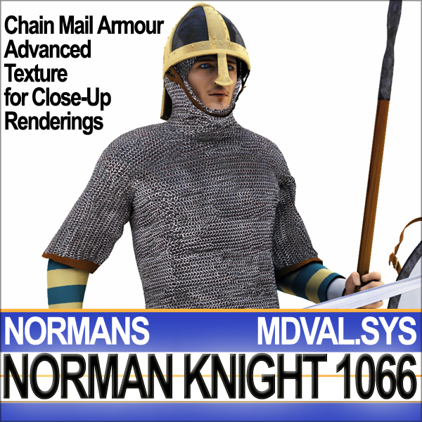 Medieval Knight Props Norman Breton 1066 Poser Daz 3D model_5