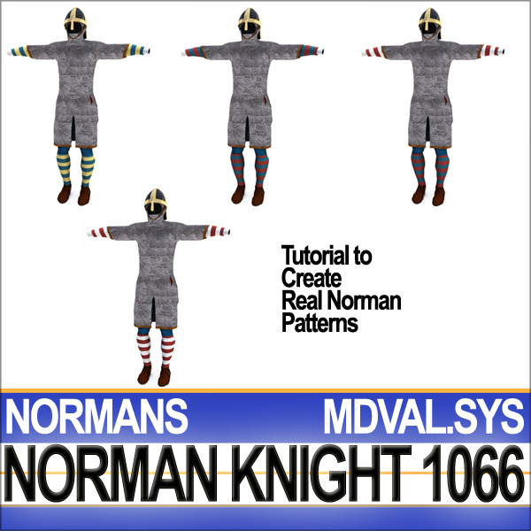 Medieval Knight Props Norman Breton 1066 Poser Daz 3D model_33