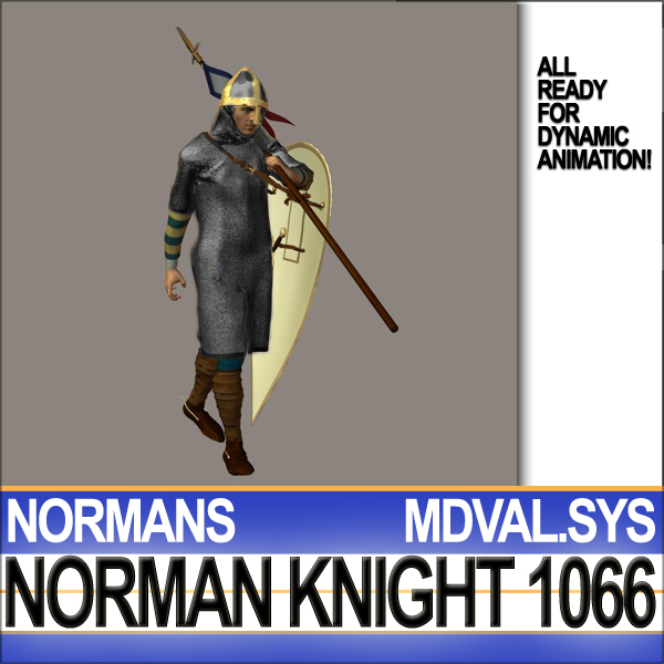 Medieval Knight Props Norman Breton 1066 Poser Daz 3D model_27