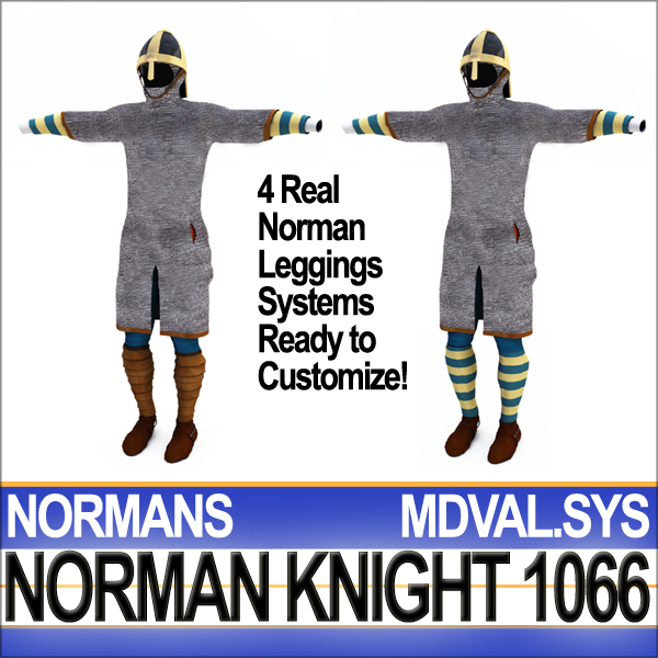 Medieval Knight Props Norman Breton 1066 Poser Daz 3D model_11