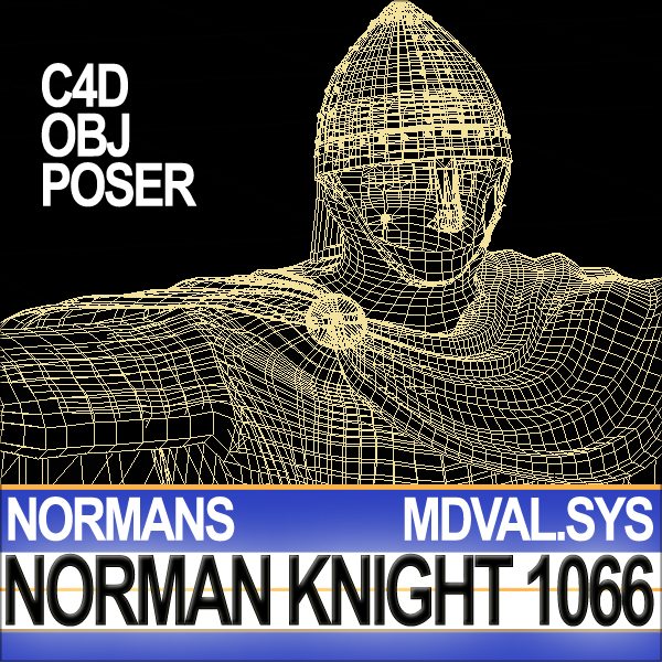 Medieval Knight Props Norman Breton 1066 Poser Daz 3D model_30