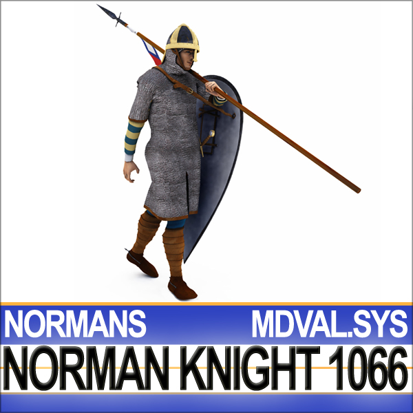 Medieval Knight Props Norman Breton 1066 Poser Daz 3D model_1