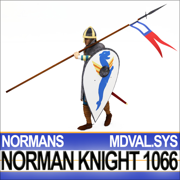 Medieval Knight Props Norman Breton 1066 Poser Daz 3D model_2