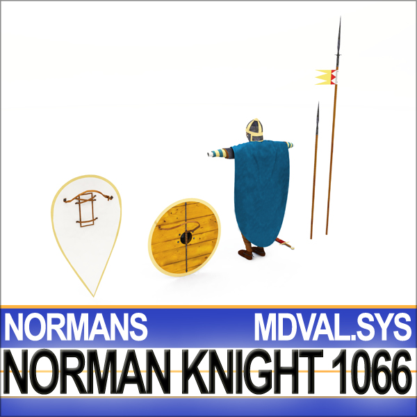 Medieval Knight Props Norman Breton 1066 Poser Daz 3D model_10