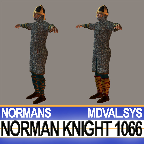 Medieval Knight Props Norman Breton 1066 Poser Daz 3D model_29