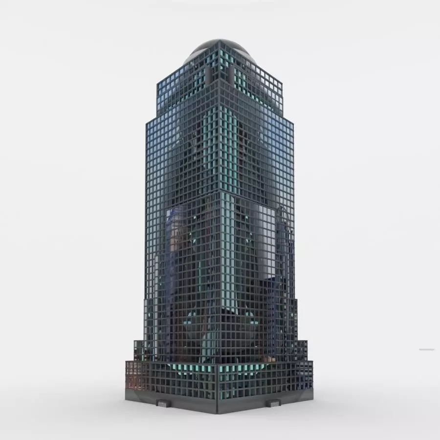 Two World Trade Center Building 3D model_0