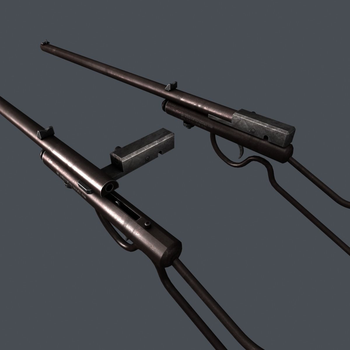 3D model Quackenbush Bicycle Pump Rifle VR / AR / low-poly | CGTrader