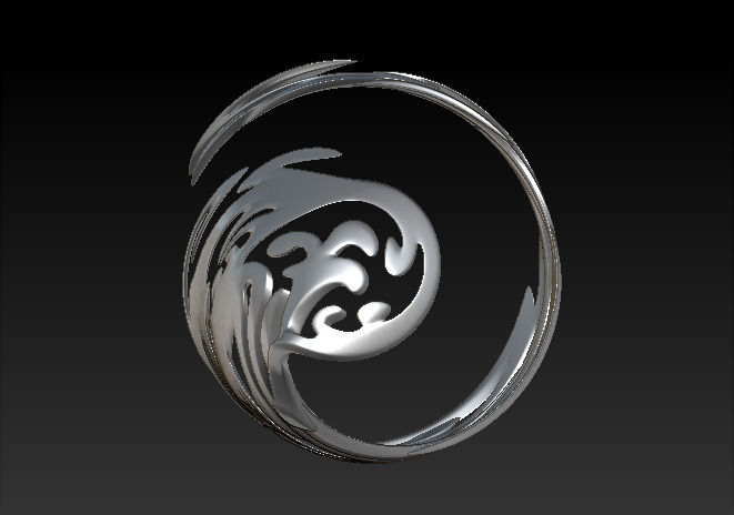 The swan spiral design 3D print model_2