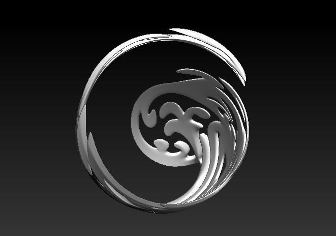 The swan spiral design 3D print model_1