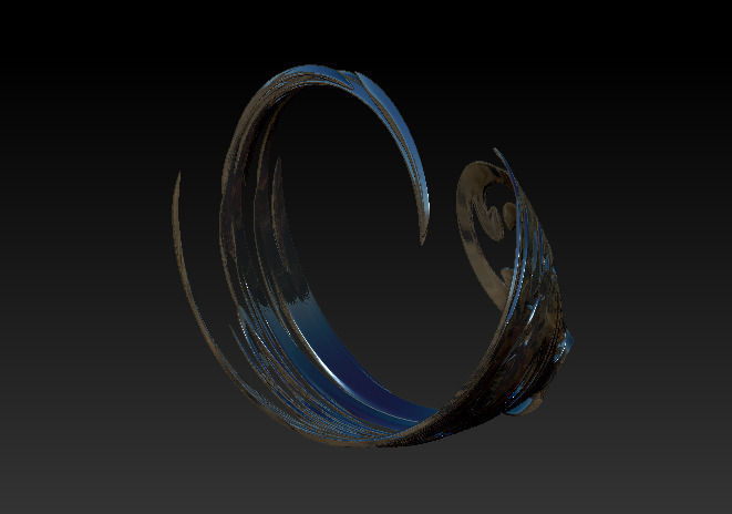 The swan spiral design 3D print model_3