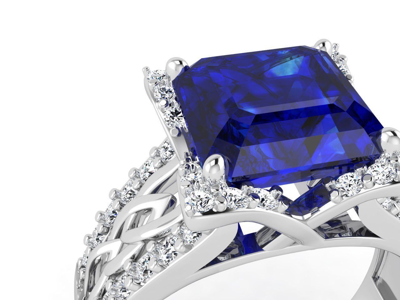 ring leaf 03  3D print model_3