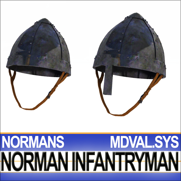 Medieval Norman Infantryman Props Poser Daz 3D model_13