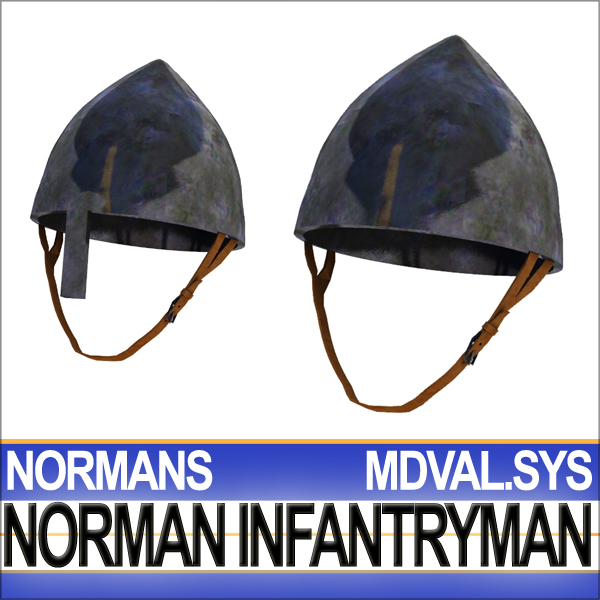 Medieval Norman Infantryman Props Poser Daz 3D model_16