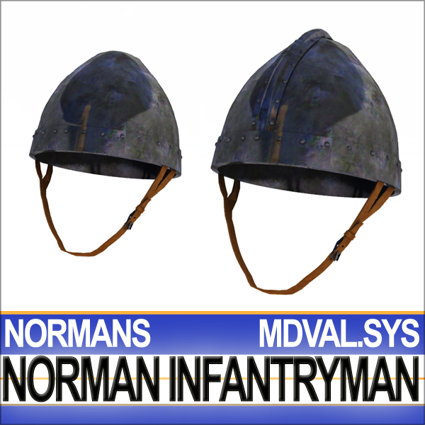 Medieval Norman Infantryman Props Poser Daz 3D model_14