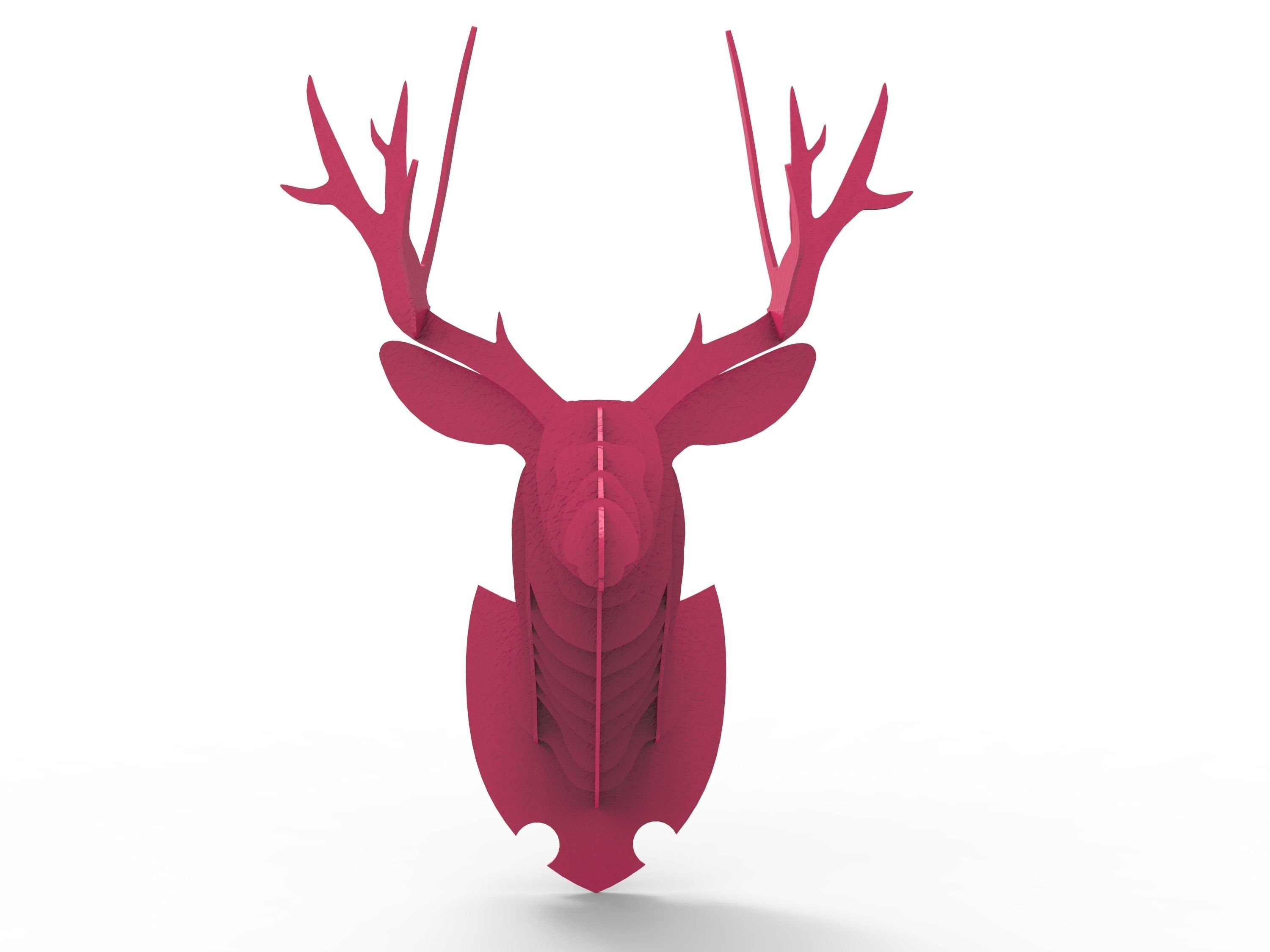 Deer Head Trofy - 3D Print 3D print model_2