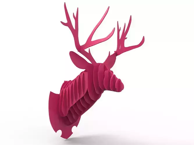 Deer Head Trofy - 3D Print 3D print model