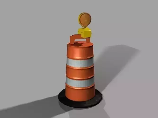 Road Barricade 3D model