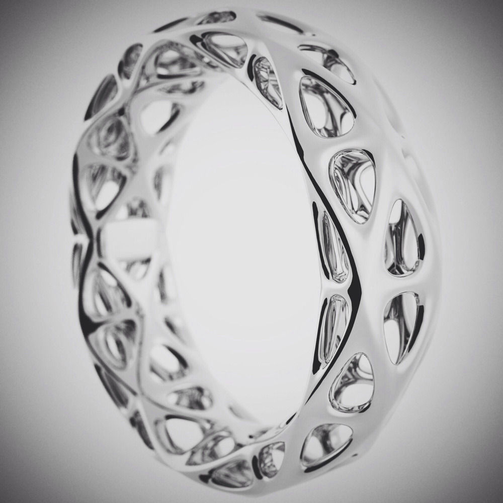 Perfect parametric ring 3D print model