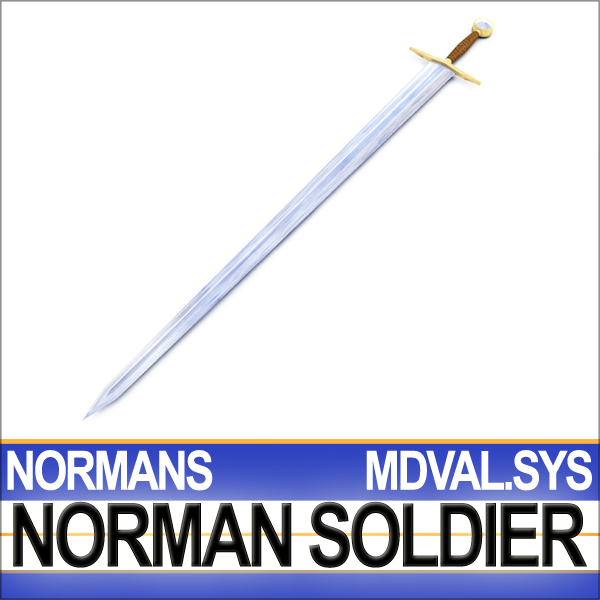Medieval Norman Soldier Props Poser Daz 3D model_10