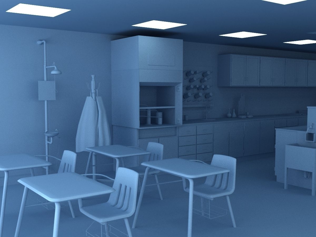 Science Laboratory 02 3D model | CGTrader