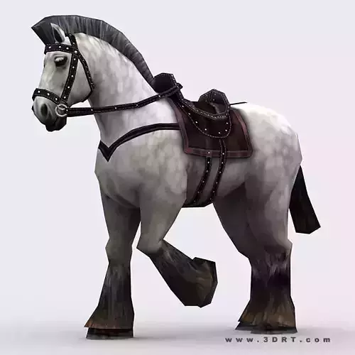 3DRT - Fantasy Mount Horse Low-poly 3D model
