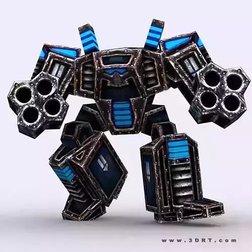 3DRT - Warbot Meachanoid Heavy  Low-poly 3D model