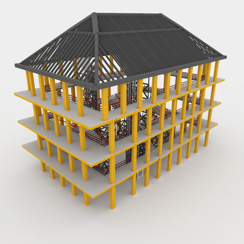 Bradbury Building 3D model_6