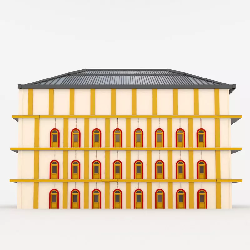 Bradbury Building 3D model_0