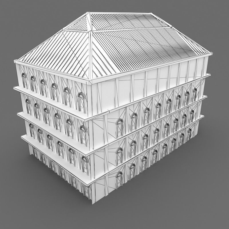 Bradbury Building 3D model_10